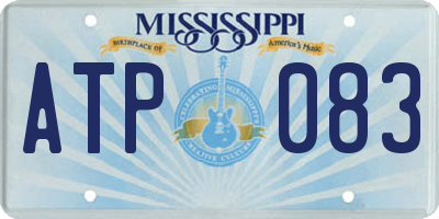 MS license plate ATP083