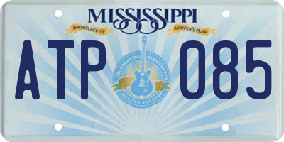 MS license plate ATP085