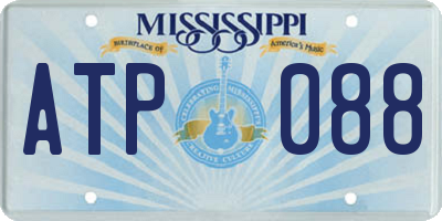 MS license plate ATP088