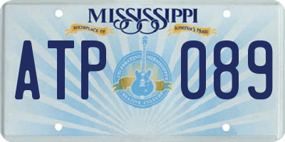MS license plate ATP089