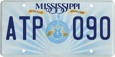 MS license plate ATP090
