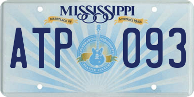 MS license plate ATP093