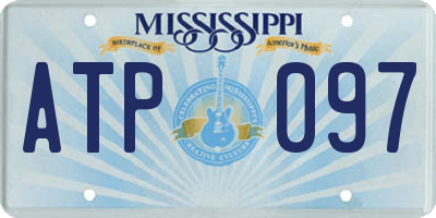 MS license plate ATP097