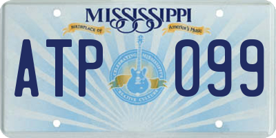 MS license plate ATP099