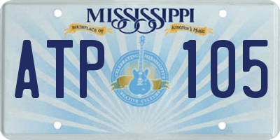 MS license plate ATP105