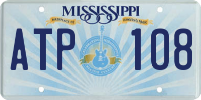 MS license plate ATP108