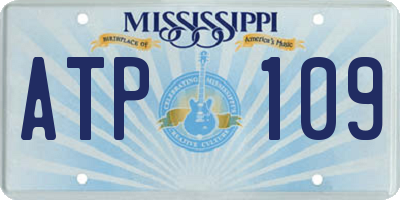 MS license plate ATP109