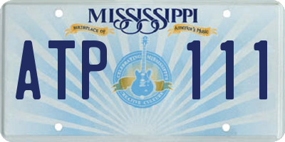 MS license plate ATP111