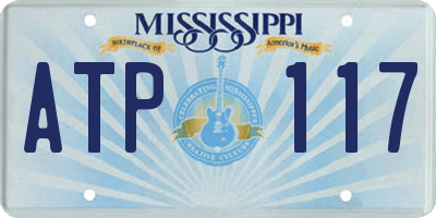 MS license plate ATP117
