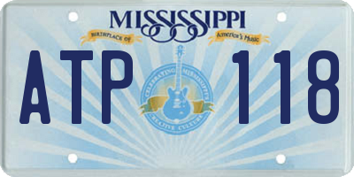 MS license plate ATP118