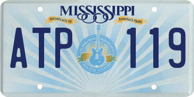 MS license plate ATP119