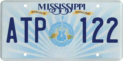 MS license plate ATP122
