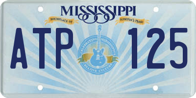 MS license plate ATP125