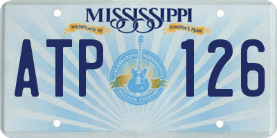 MS license plate ATP126