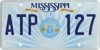 MS license plate ATP127