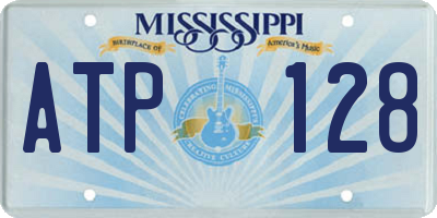 MS license plate ATP128