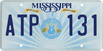 MS license plate ATP131