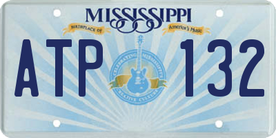 MS license plate ATP132