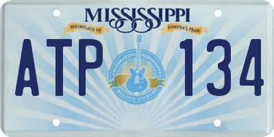 MS license plate ATP134