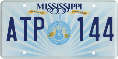 MS license plate ATP144