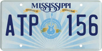 MS license plate ATP156