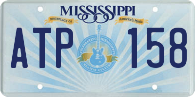 MS license plate ATP158