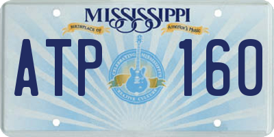MS license plate ATP160