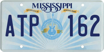 MS license plate ATP162