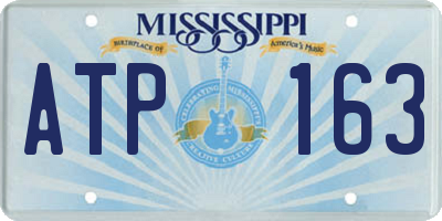 MS license plate ATP163