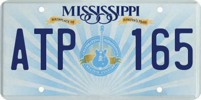 MS license plate ATP165