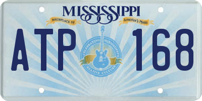 MS license plate ATP168