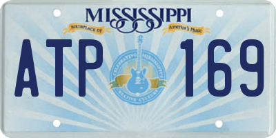MS license plate ATP169