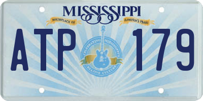 MS license plate ATP179