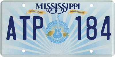 MS license plate ATP184