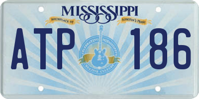MS license plate ATP186