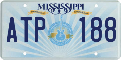 MS license plate ATP188