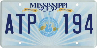 MS license plate ATP194