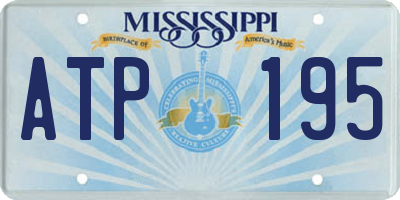 MS license plate ATP195