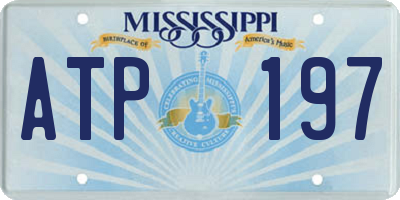 MS license plate ATP197