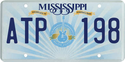 MS license plate ATP198