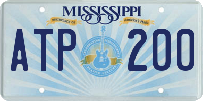 MS license plate ATP200