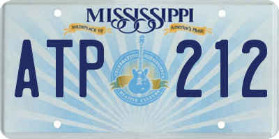 MS license plate ATP212