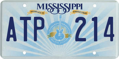 MS license plate ATP214