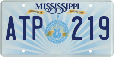 MS license plate ATP219