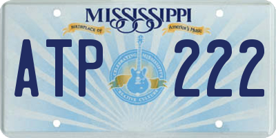 MS license plate ATP222