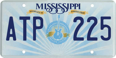 MS license plate ATP225