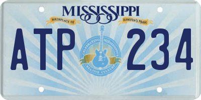 MS license plate ATP234