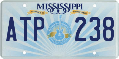 MS license plate ATP238
