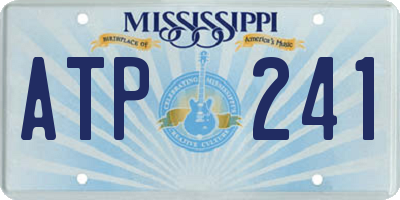 MS license plate ATP241