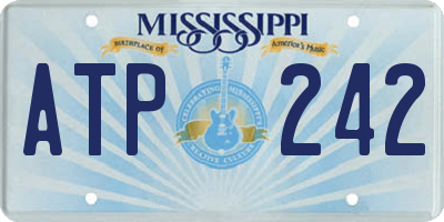 MS license plate ATP242